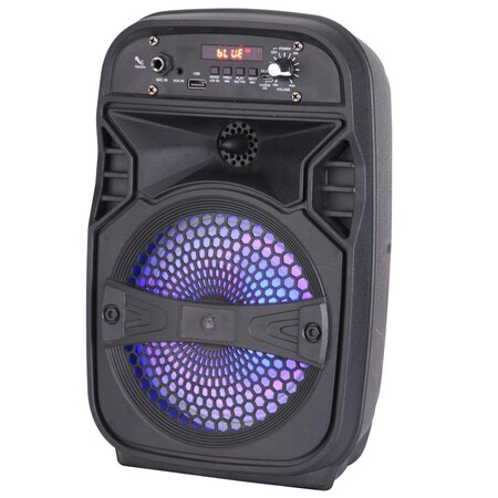 Qfx 6.5 in. Buetooth Speaker with Wired Microphone, Black BT-65